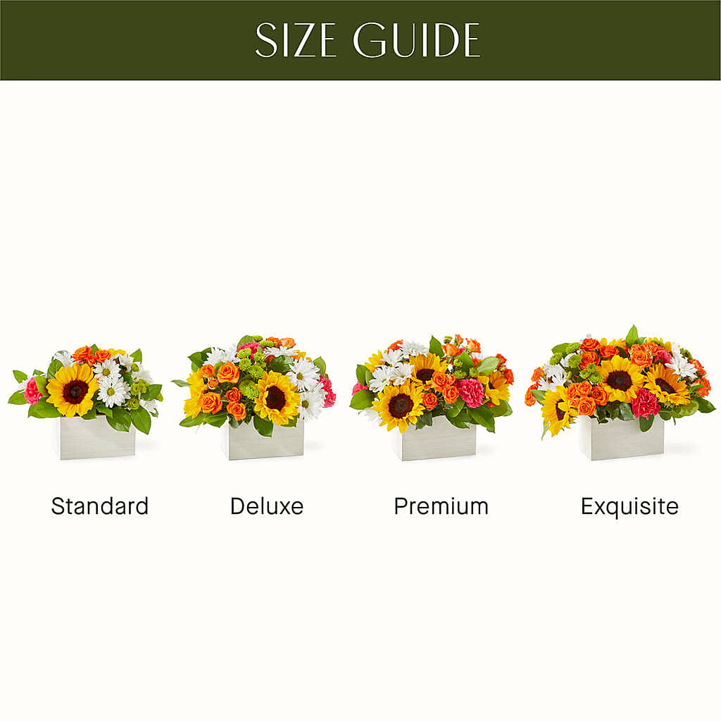 Sun-drenched Blooms Box Bouquet – MILLER'S FLOWERS, Racine WI