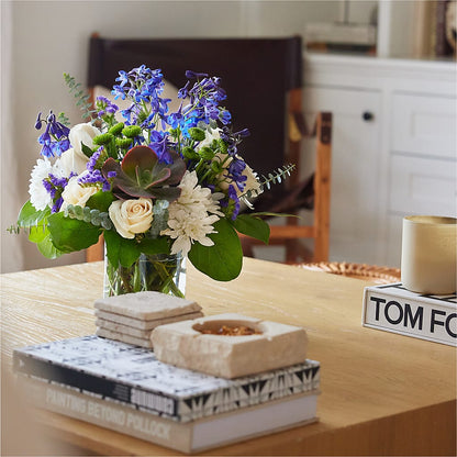 Cerulean Waves Bouquet – MILLER'S FLOWERS, Racine WI