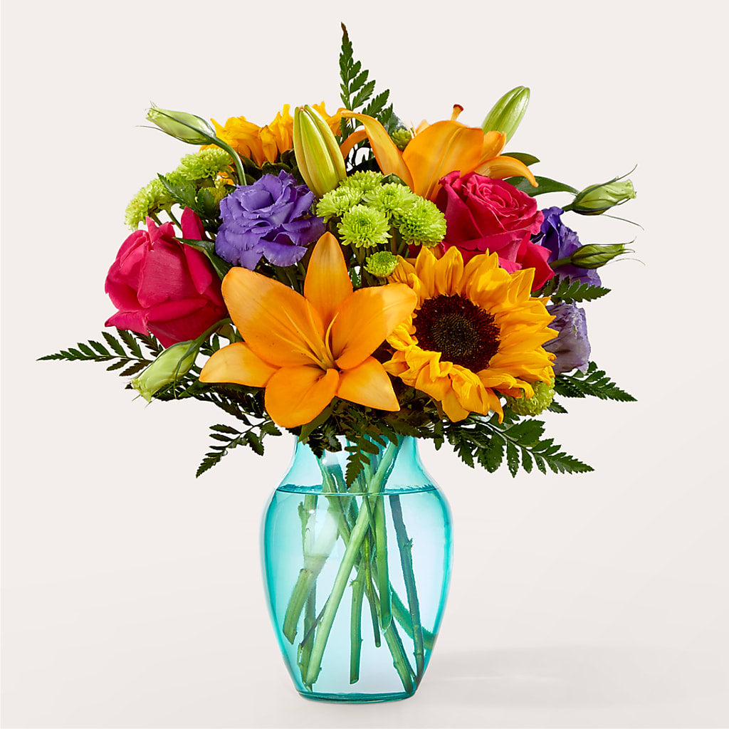 Double Rainbow Bouquet – MILLER'S FLOWERS, Racine WI