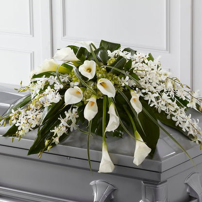 Angel Wings Casket Spray – MILLER'S FLOWERS, Racine WI