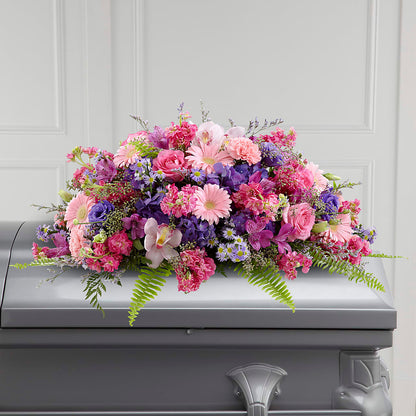 Glorious Garden Casket Spray – MILLER'S FLOWERS, Racine WI