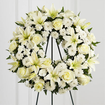 Treasured Tribute Wreath – MILLER'S FLOWERS, Racine WI