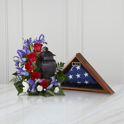 Patriotic Tribute Arrangement – MILLER'S FLOWERS, Racine WI
