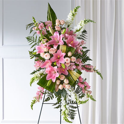 Elegant Embrace Standing Spray – MILLER'S FLOWERS, Racine WI