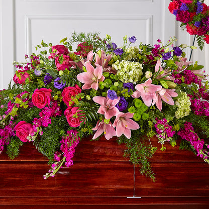 Radiant Tribute Casket Spray – MILLER'S FLOWERS, Racine WI