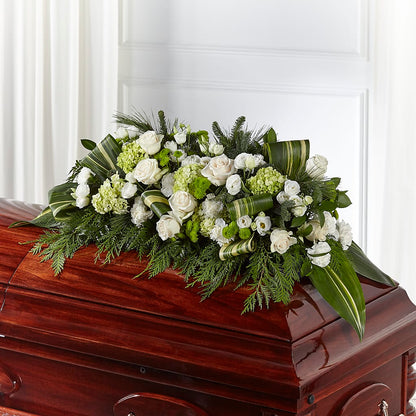 Hopeful Gesture Casket Spray – MILLER'S FLOWERS, Racine WI