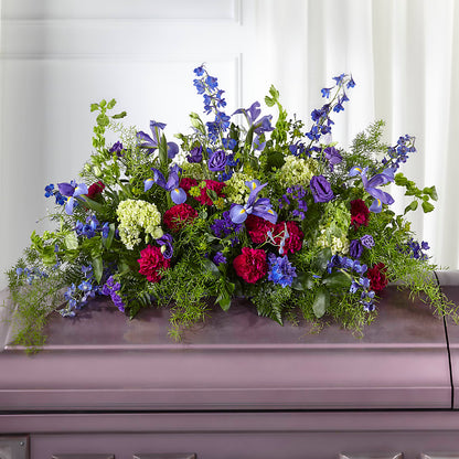 Always Treasured Casket Spray – MILLER'S FLOWERS, Racine WI
