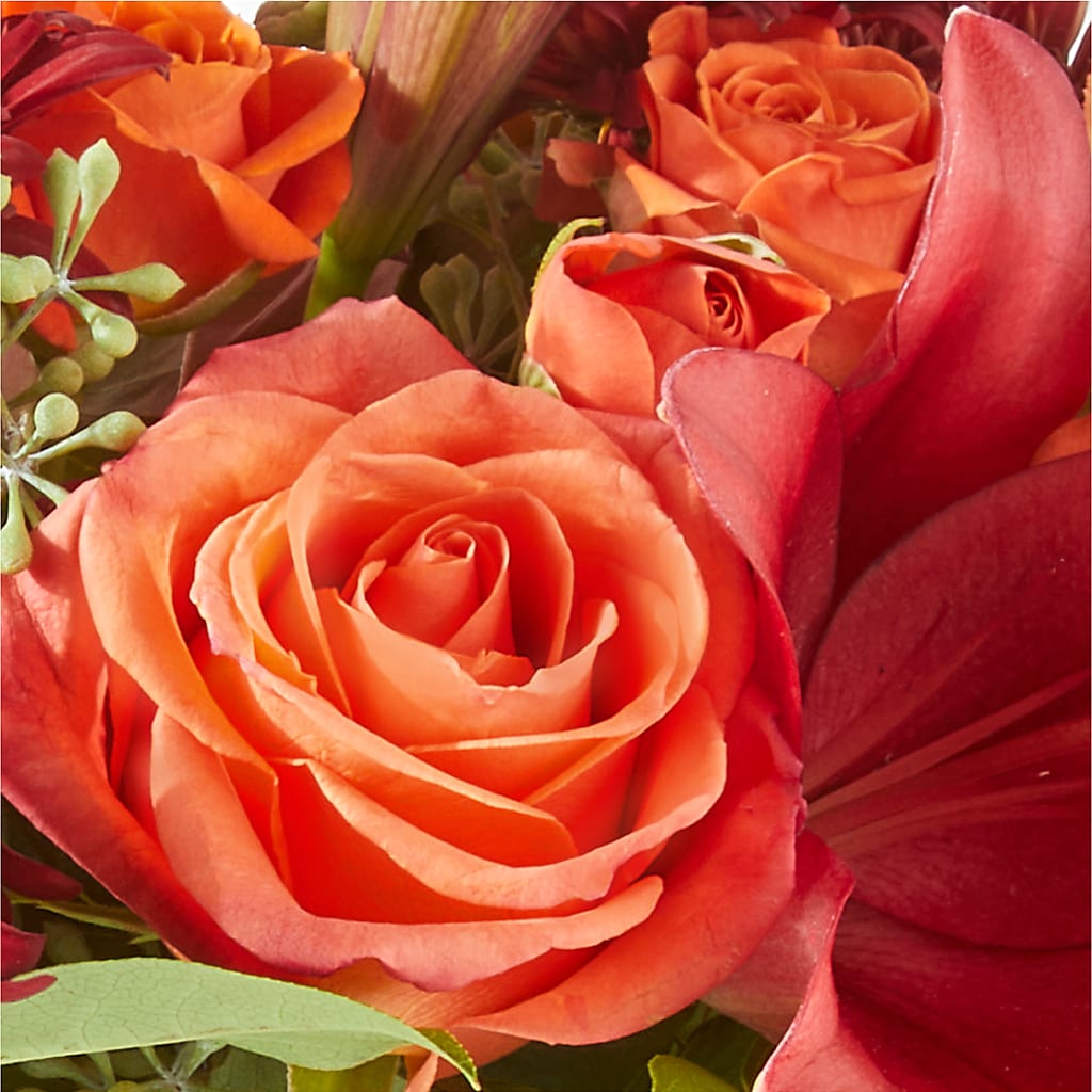 Crimson Leaves Bouquet – MILLER'S FLOWERS, Racine WI