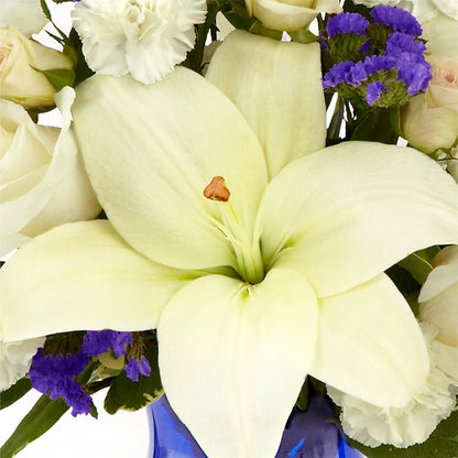 Sapphire Rush Bouquet – MILLER'S FLOWERS, Racine WI