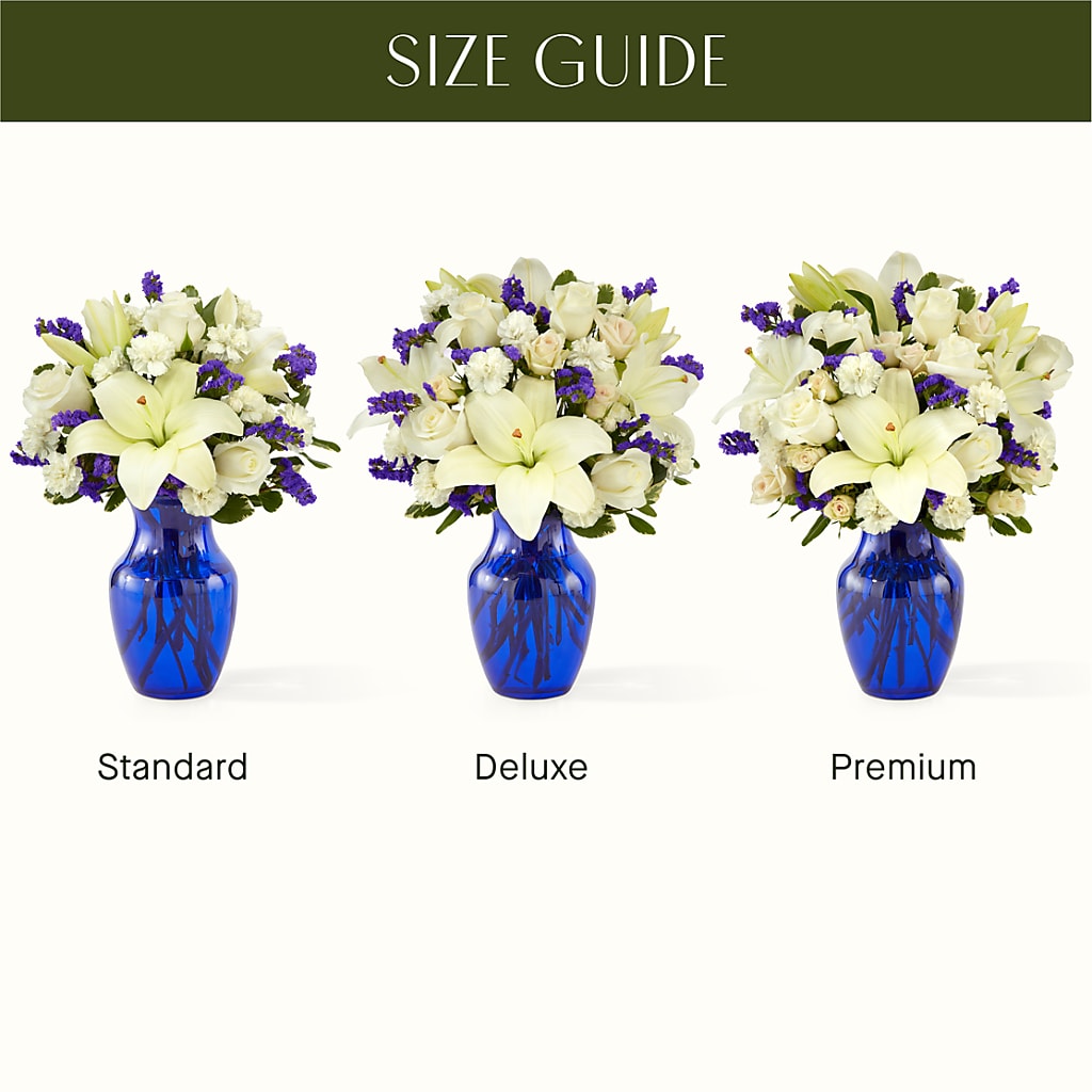 Sapphire Rush Bouquet – MILLER'S FLOWERS, Racine WI