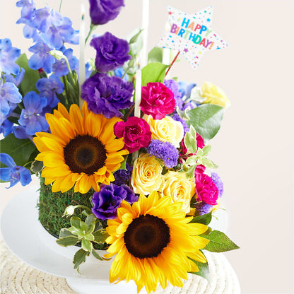 Star of the Day Floral Cake – MILLER'S FLOWERS, Racine WI