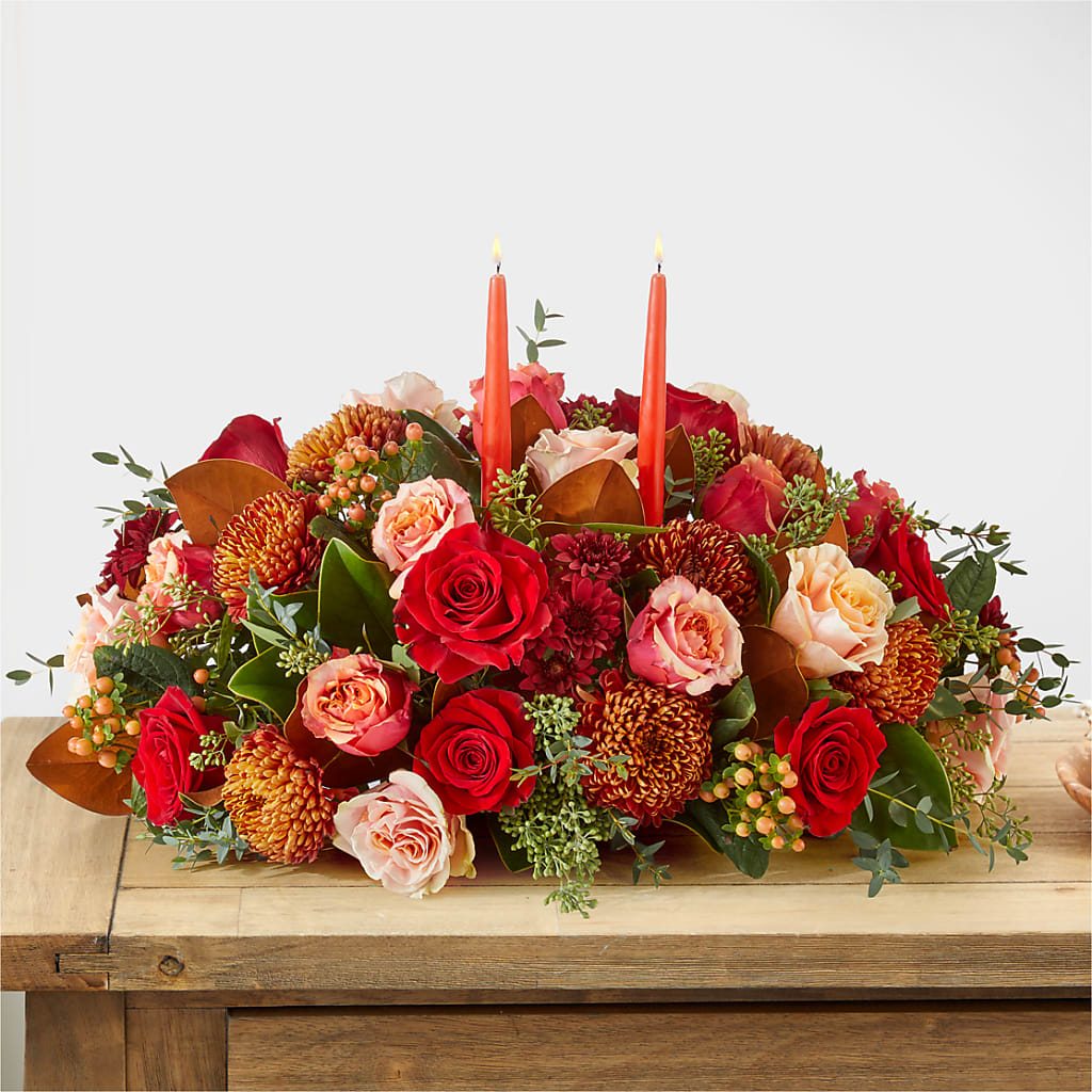 Gather Near Centerpiece – MILLER'S FLOWERS, Racine WI