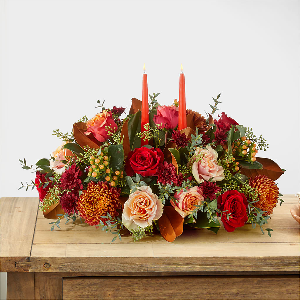 Gather Near Centerpiece – MILLER'S FLOWERS, Racine WI