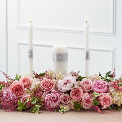 Worldwide Romance Unity Candle Arrangement – MILLER'S FLOWERS, Racine WI