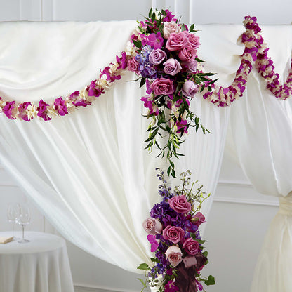 Color & Light Chuppah Decor – MILLER'S FLOWERS, Racine WI